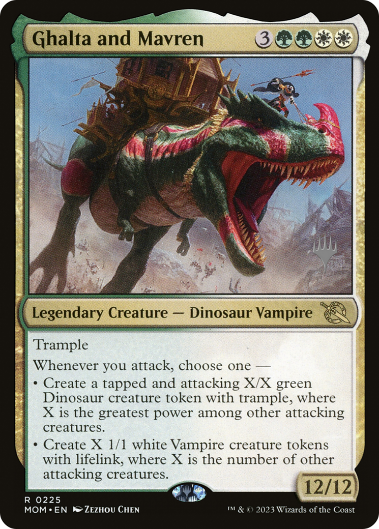 Ghalta and Mavren (Promo Pack) [March of the Machine Promos] | The Time Vault CA