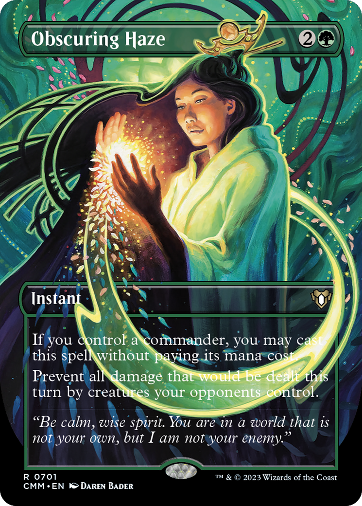 Obscuring Haze (Borderless Alternate Art) [Commander Masters] | The Time Vault CA