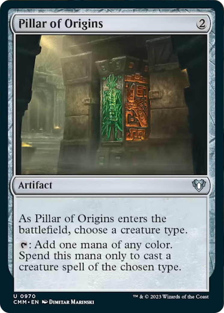 Pillar of Origins [Commander Masters] | The Time Vault CA