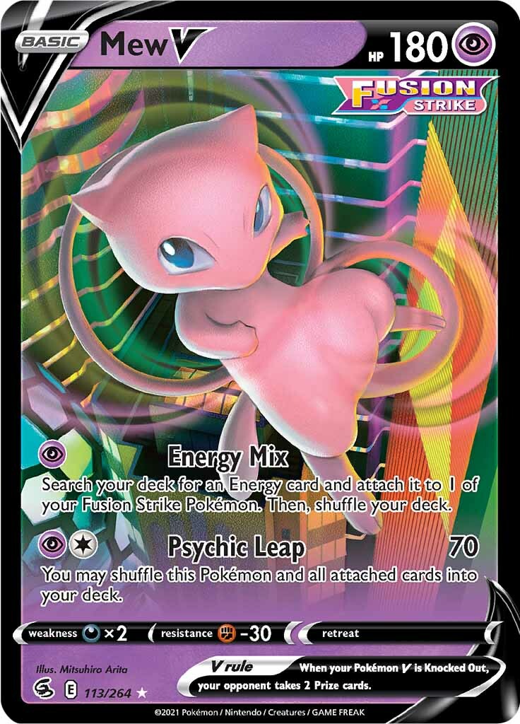 Mew V (113/264) [Sword & Shield: Fusion Strike] | The Time Vault CA