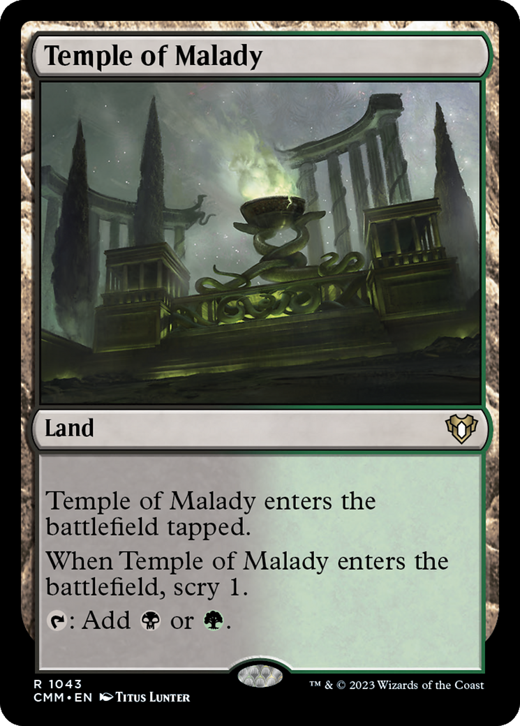 Temple of Malady [Commander Masters] | The Time Vault CA