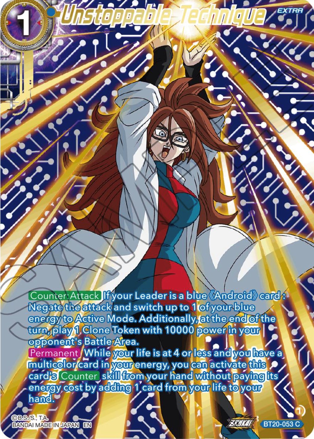 Unstoppable Technique (Gold-Stamped) (BT20-053) [Power Absorbed] | The Time Vault CA