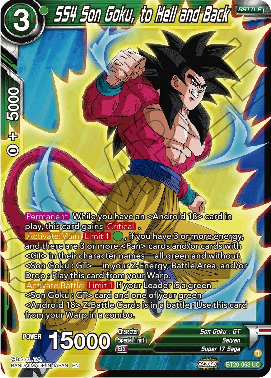 SS4 Son Goku, to Hell and Back (BT20-063) [Power Absorbed] | The Time Vault CA