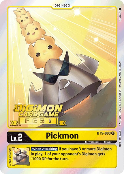 Pickmon [BT5-003] (Digimon Card Game Fest 2022) [Battle of Omni Promos] | The Time Vault CA