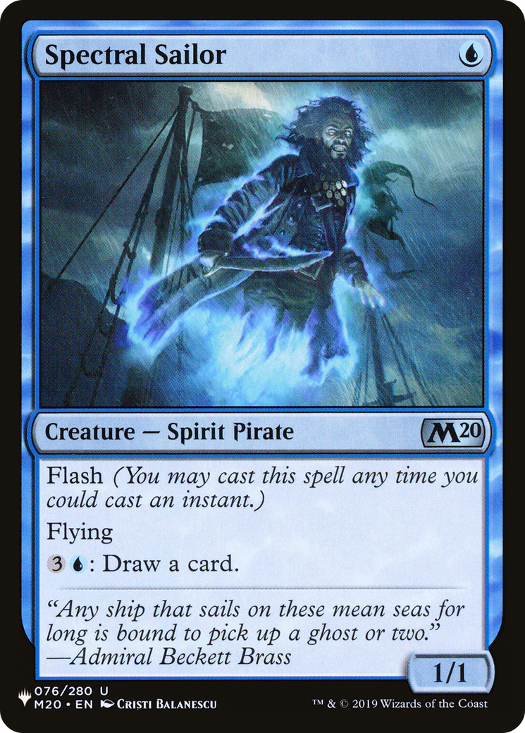 Spectral Sailor [The List] | The Time Vault CA