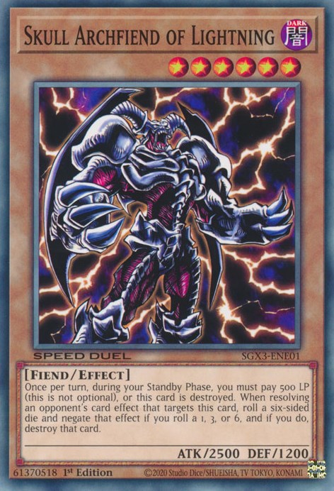 Skull Archfiend of Lightning [SGX3-ENE01] Common | The Time Vault CA
