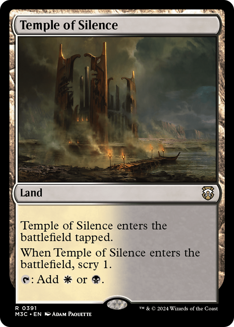Temple of Silence (Ripple Foil) [Modern Horizons 3 Commander] | The Time Vault CA