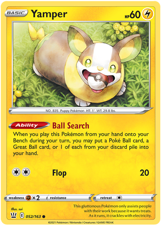 Yamper (052/163) [Sword & Shield: Battle Styles] | The Time Vault CA