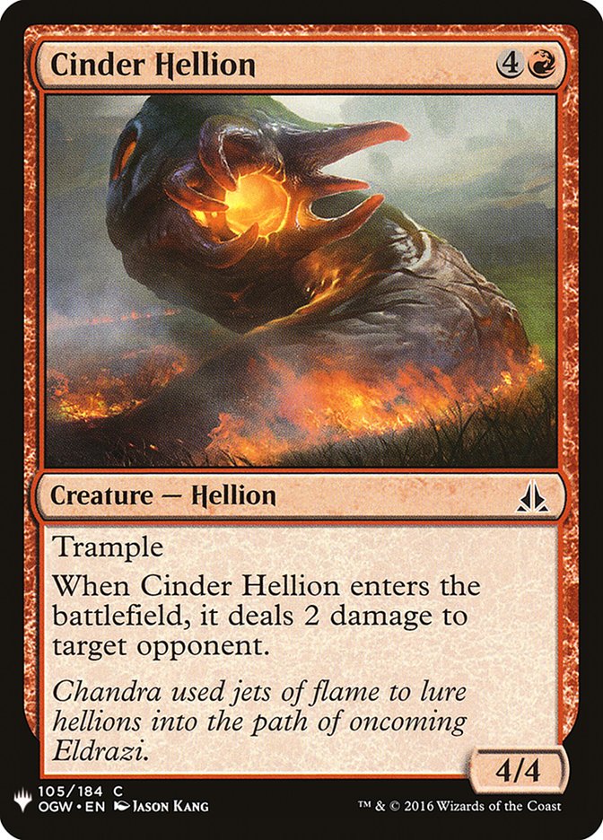 Cinder Hellion [Mystery Booster] | The Time Vault CA