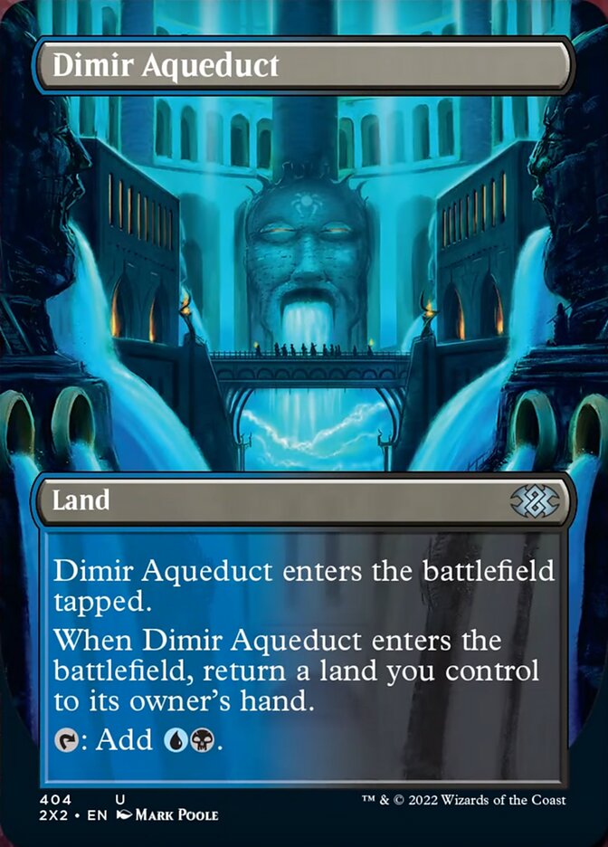 Dimir Aqueduct (Borderless Alternate Art) [Double Masters 2022] | The Time Vault CA