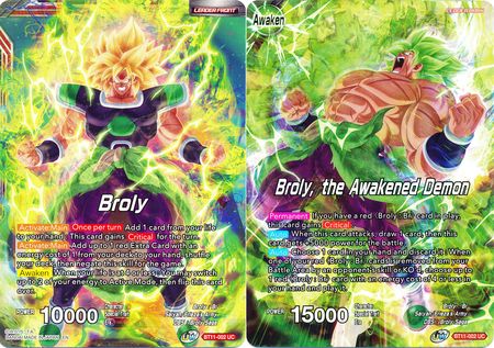 Broly // Broly, the Awakened Demon (BT11-002) [Vermilion Bloodline 2nd Edition] | The Time Vault CA