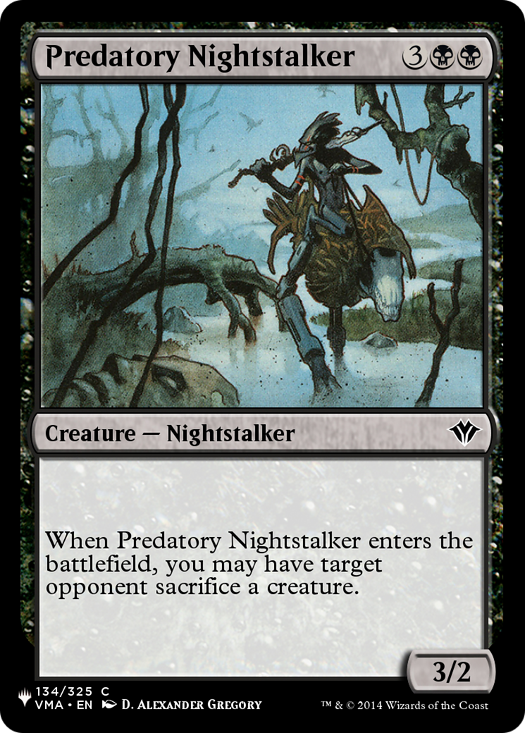 Predatory Nightstalker [The List] | The Time Vault CA