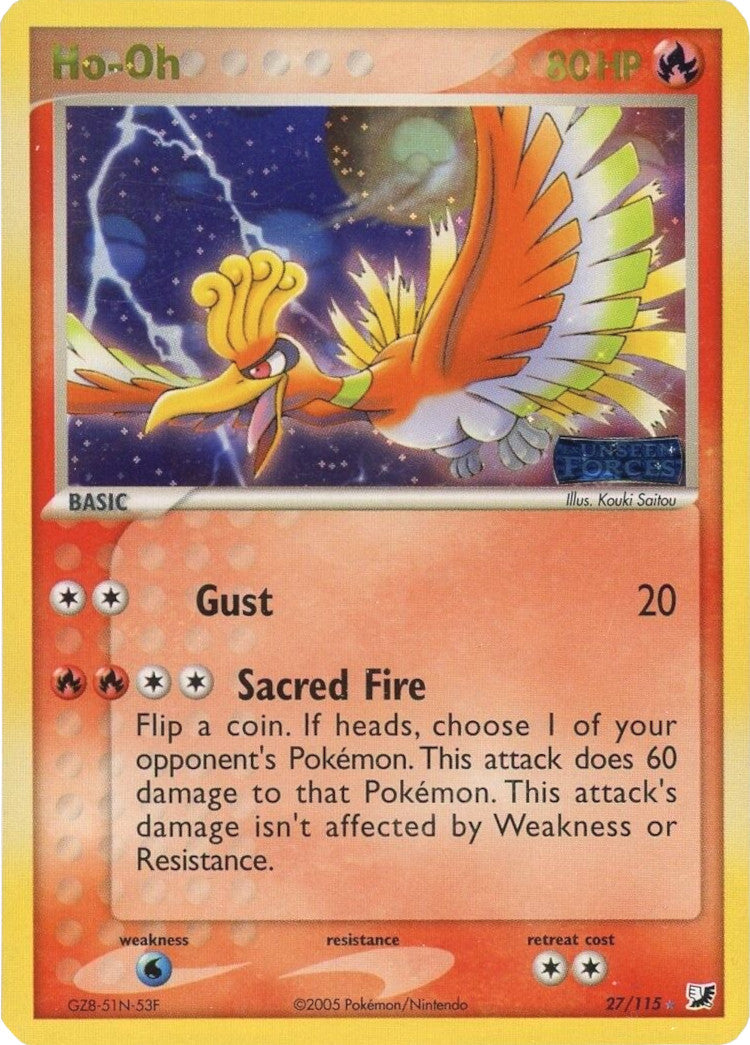 Ho-Oh (27/115) (Stamped) [EX: Unseen Forces] | The Time Vault CA