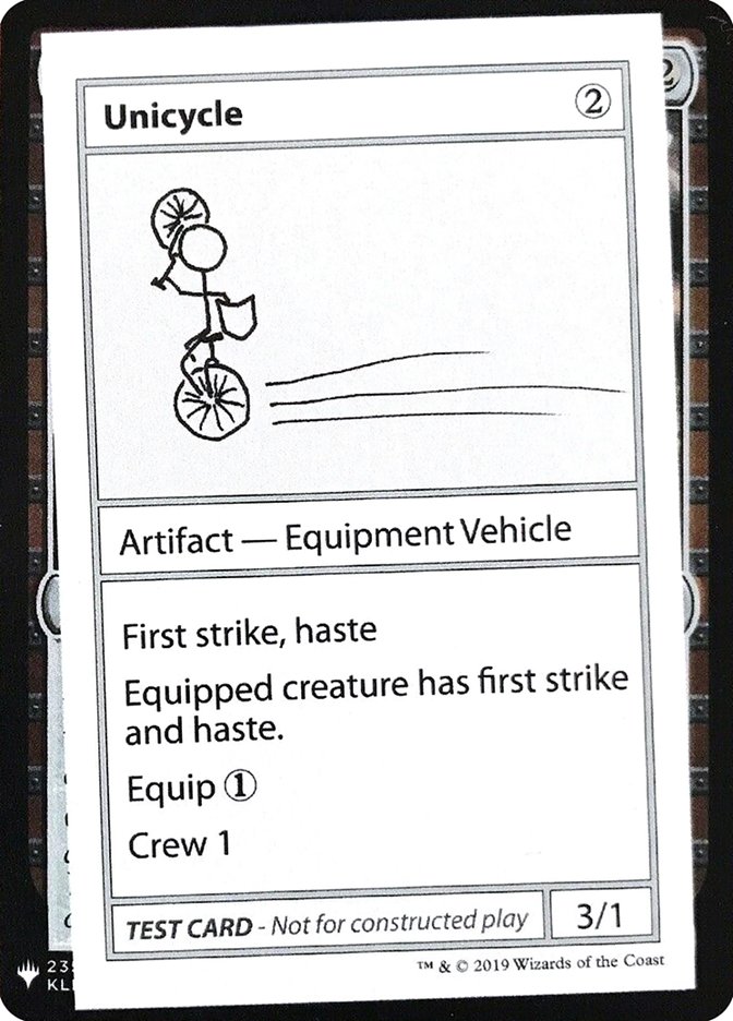 Unicycle [Mystery Booster Playtest Cards] | The Time Vault CA