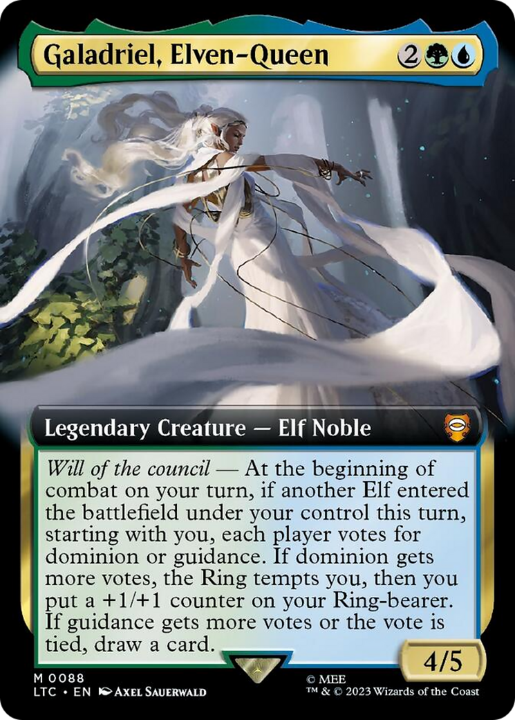 Galadriel, Elven-Queen (Extended Art) [The Lord of the Rings: Tales of Middle-Earth Commander] | The Time Vault CA