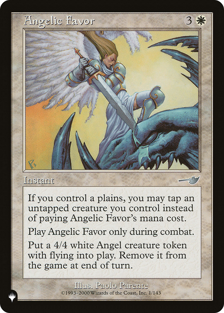 Angelic Favor [The List] | The Time Vault CA