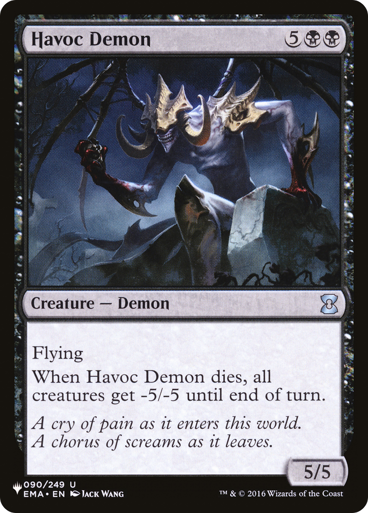 Havoc Demon [The List Reprints] | The Time Vault CA