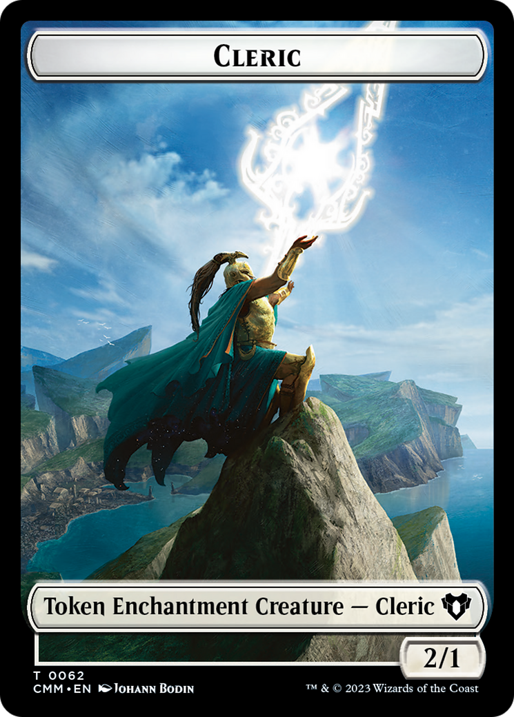 Elf Warrior // Cleric Double-Sided Token [Commander Masters Tokens] | The Time Vault CA