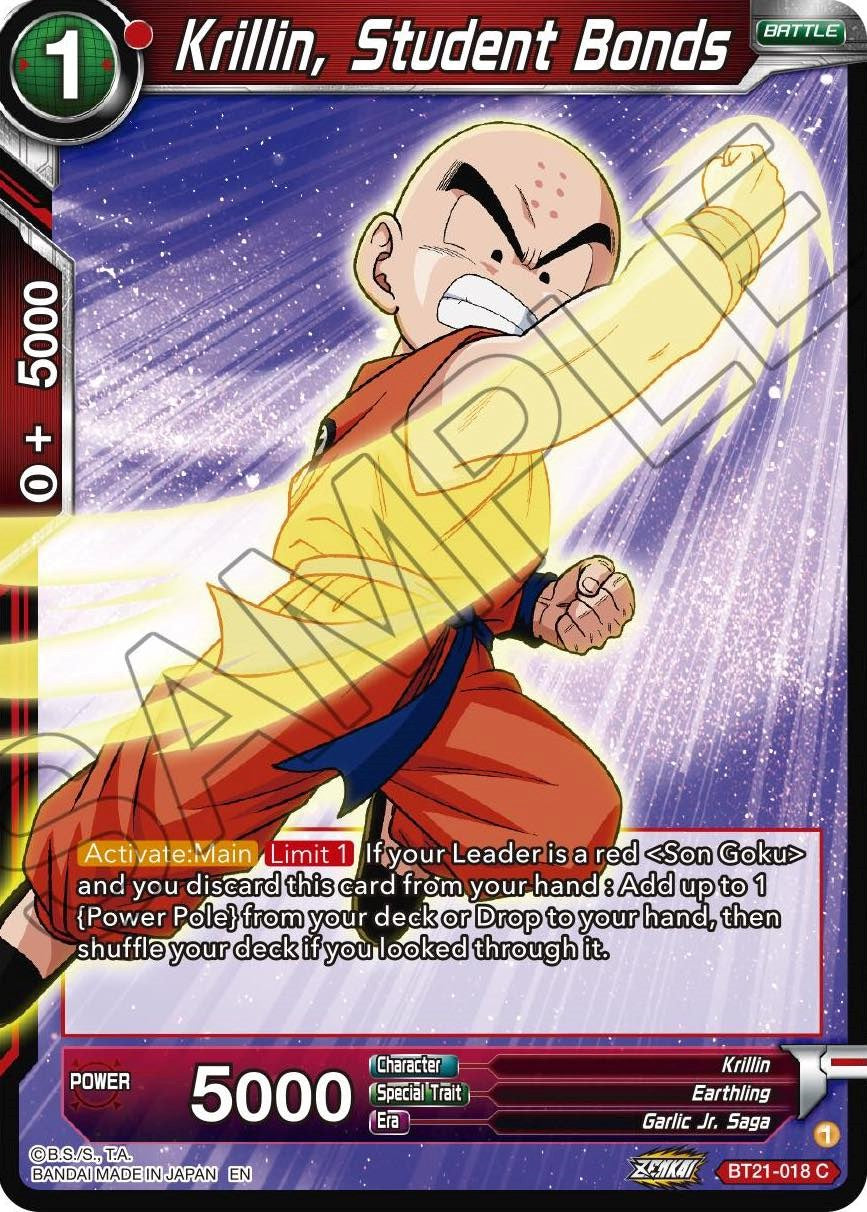 Krillin, Student Bonds (BT21-018) [Wild Resurgence] | The Time Vault CA