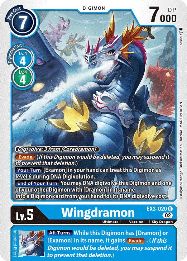 Wingdramon [EX3-020] [Draconic Roar] | The Time Vault CA