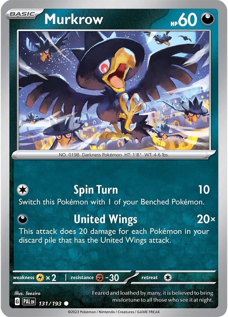 Murkrow (131/193) [Scarlet & Violet: Paldea Evolved] | The Time Vault CA