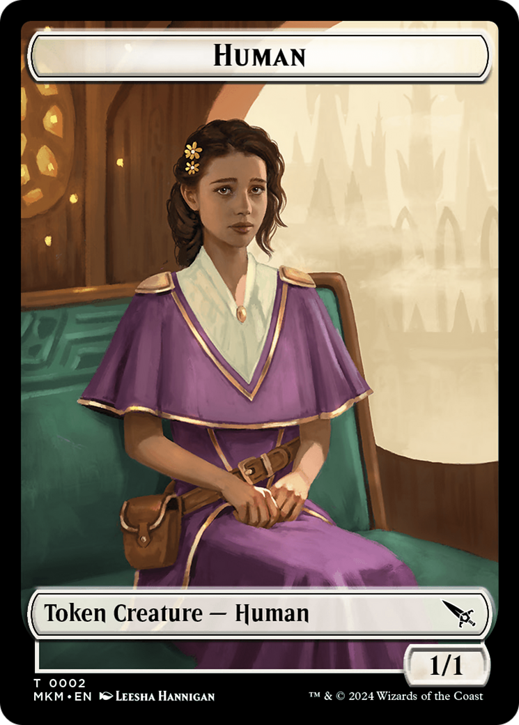 Detective // Human Double-Sided Token [Murders at Karlov Manor Tokens] | The Time Vault CA