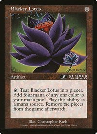 Blacker Lotus (Oversized) [Oversize Cards] | The Time Vault CA