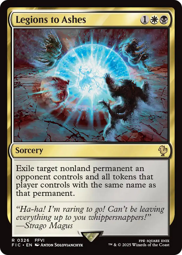 Legions to Ashes [FINAL FANTASY Commander] | The Time Vault CA