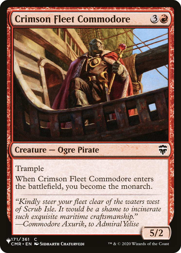 Crimson Fleet Commodore [The List] | The Time Vault CA