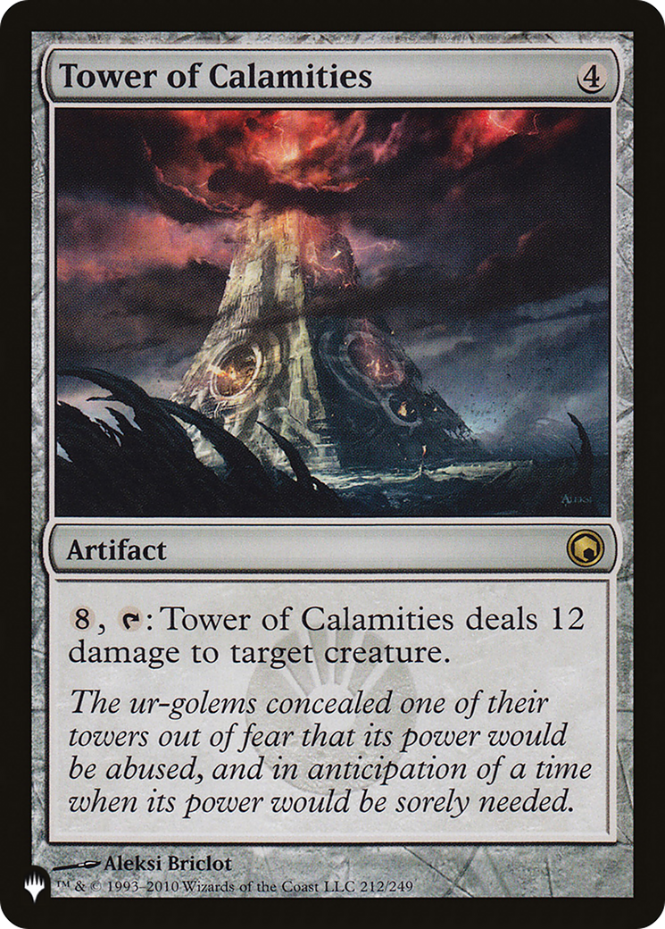 Tower of Calamities [The List] | The Time Vault CA