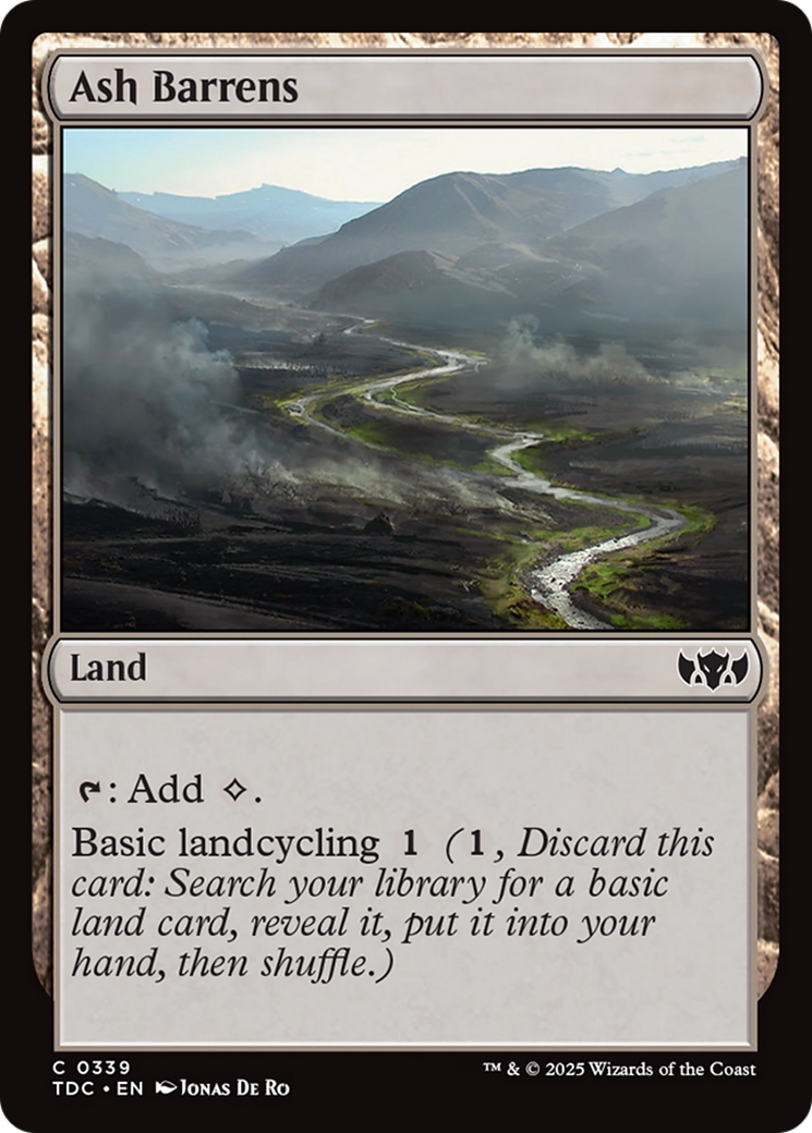 Ash Barrens [Tarkir: Dragonstorm Commander] | The Time Vault CA