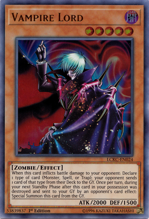 Vampire Lord [LCKC-EN024] Ultra Rare | The Time Vault CA