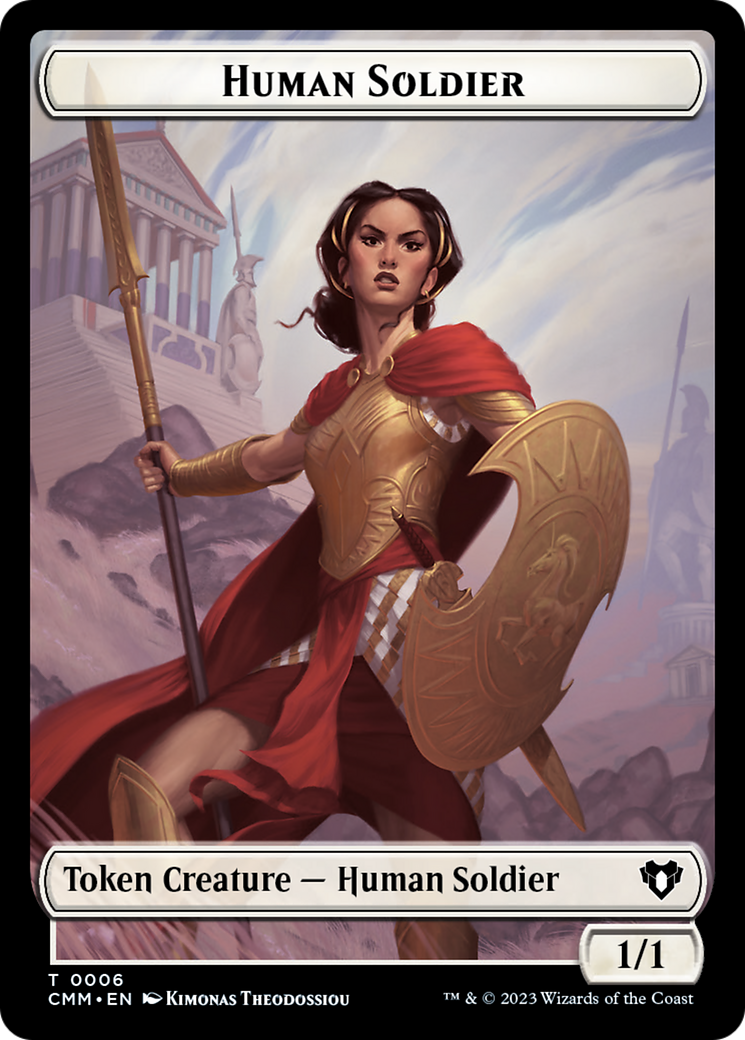 Human Soldier Token [Commander Masters Tokens] | The Time Vault CA