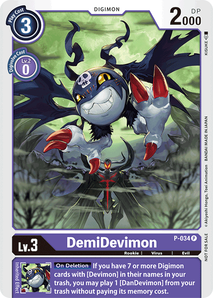 DemiDevimon [P-034] [Promotional Cards] | The Time Vault CA