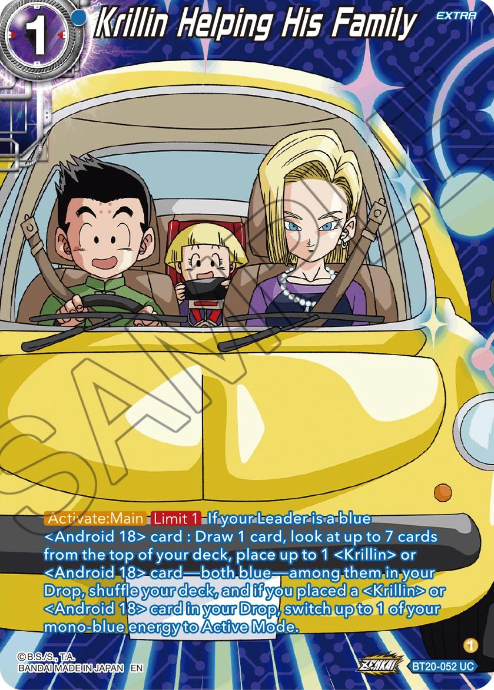 Krillin Helping His Family (Silver Foil) (BT20-052) [Power Absorbed] | The Time Vault CA