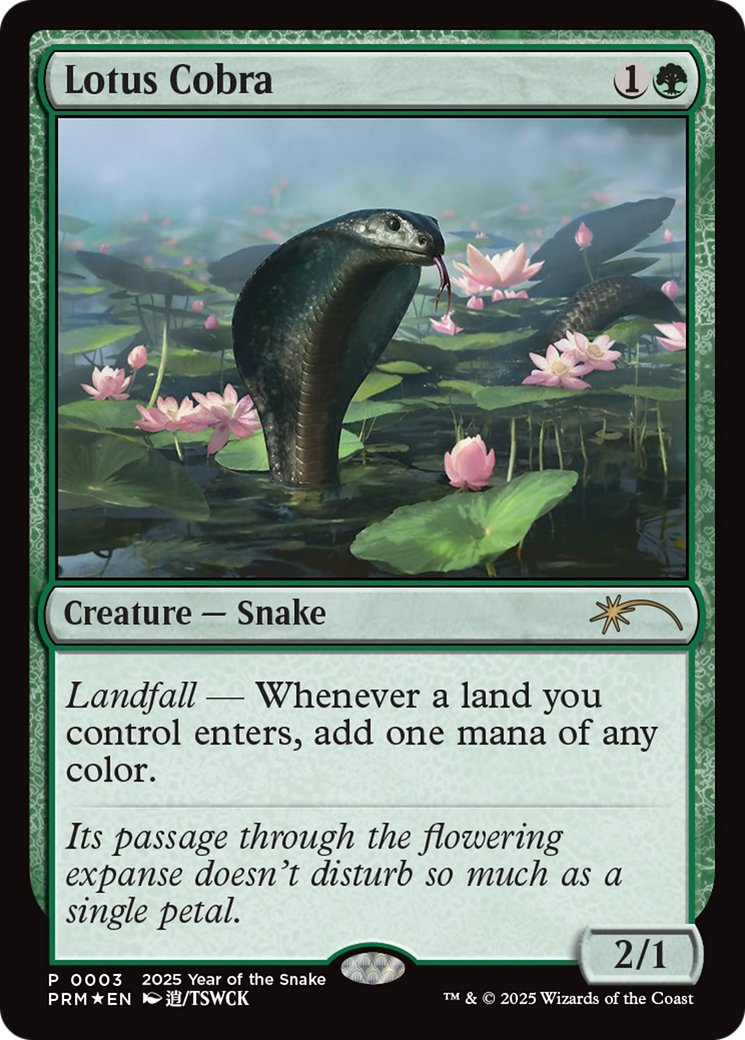 Lotus Cobra (Year of the Snake 2025) [Standard Showdown Promos] | The Time Vault CA