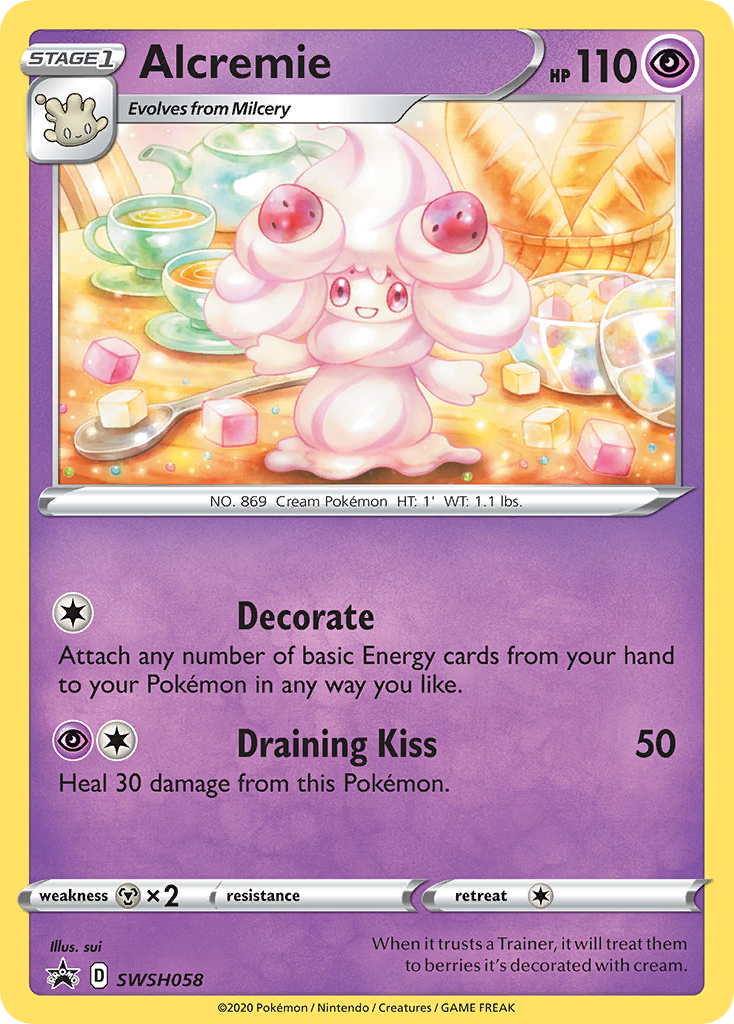 Alcremie (SWSH058) [Sword & Shield: Black Star Promos] | The Time Vault CA