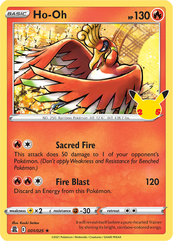 Ho-oh (001/025) [Celebrations: 25th Anniversary] | The Time Vault CA