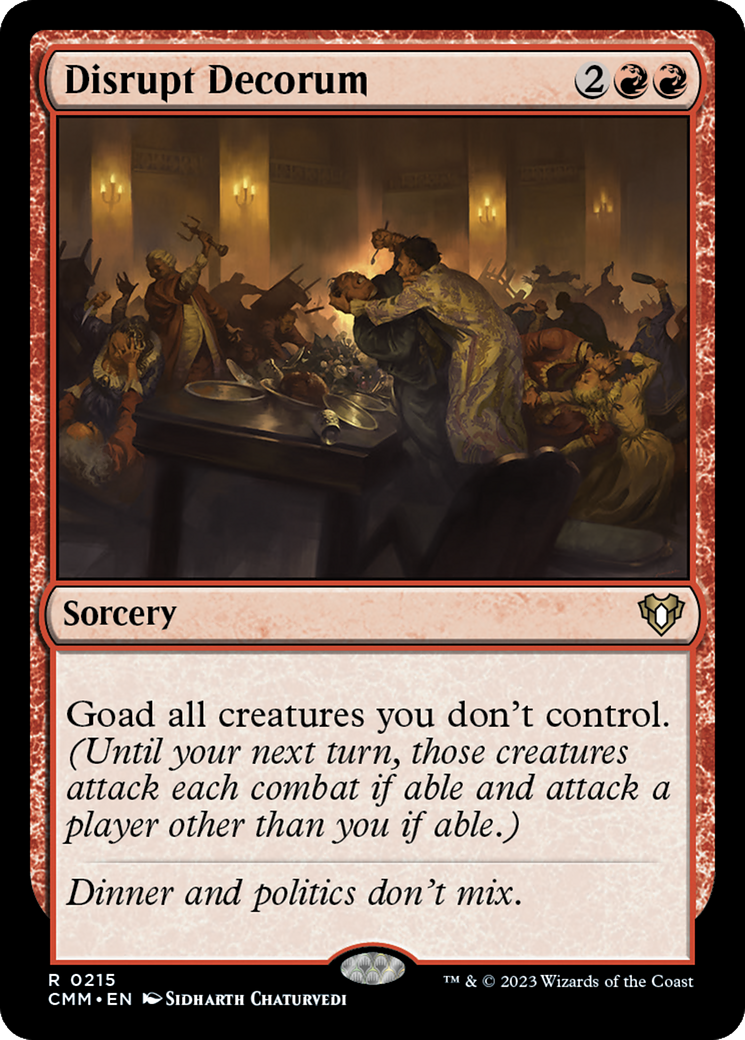 Disrupt Decorum [Commander Masters] | The Time Vault CA