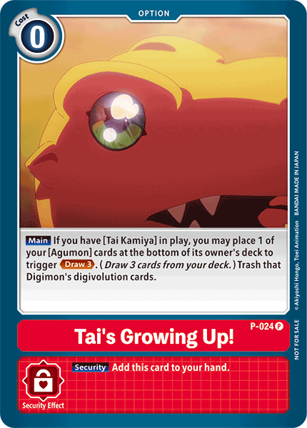 Tai's Growing Up! [P-024] [Promotional Cards] | The Time Vault CA