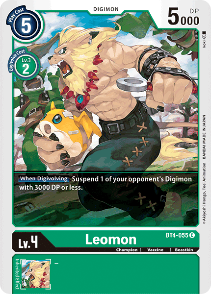 Leomon [BT4-055] [Great Legend] | The Time Vault CA