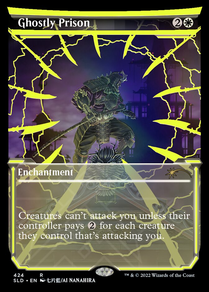 Ghostly Prison (Neon Ink Yellow) [Secret Lair Drop Series] | The Time Vault CA