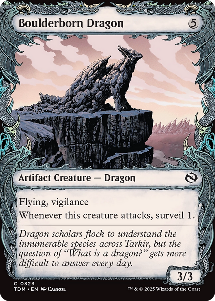 Boulderborn Dragon (Showcase) [Tarkir: Dragonstorm] | The Time Vault CA