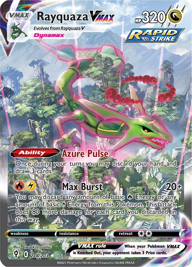 Rayquaza VMAX (218/203) [Sword & Shield: Evolving Skies] | The Time Vault CA