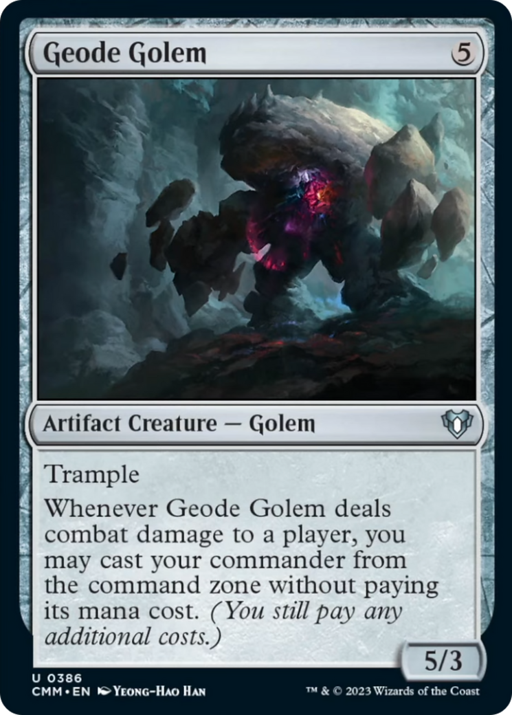 Geode Golem [Commander Masters] | The Time Vault CA