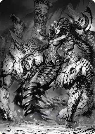 Vraska, Betrayal's Sting Art Card [Phyrexia: All Will Be One Art Series] | The Time Vault CA