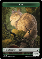 Elemental // Cat Double-Sided Token [Bloomburrow Commander Tokens] | The Time Vault CA