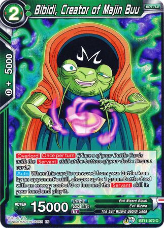 Bibidi, Creator of Majin Buu (BT11-072) [Vermilion Bloodline] | The Time Vault CA