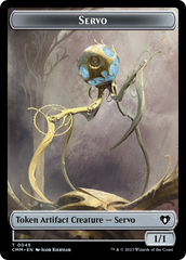 Soldier // Servo Double-Sided Token [Commander Masters Tokens] | The Time Vault CA