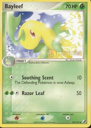 Bayleef (35/115) (Prerelease Promo) [Nintendo: Black Star Promos] | The Time Vault CA